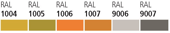 COLORI FASCIA 3 FINITURA SATINATA con sovrapprezzo